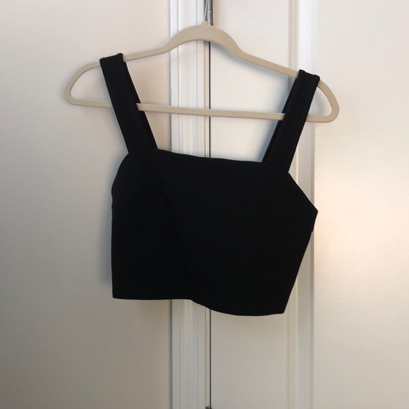 silence + noise Tops - Urban Outfitters Silents + Noise Black Crop Top